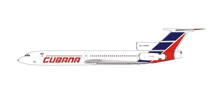 11804 Phoenix Cubana / クバーナ航空 TU-154B2 CU-T1256 1:400 お取り寄せ Phoenix 1:400 Cubana de Aviacion / クバーナ航空/キューバ航空 Tu-154 亜鉛ダイキャスト製