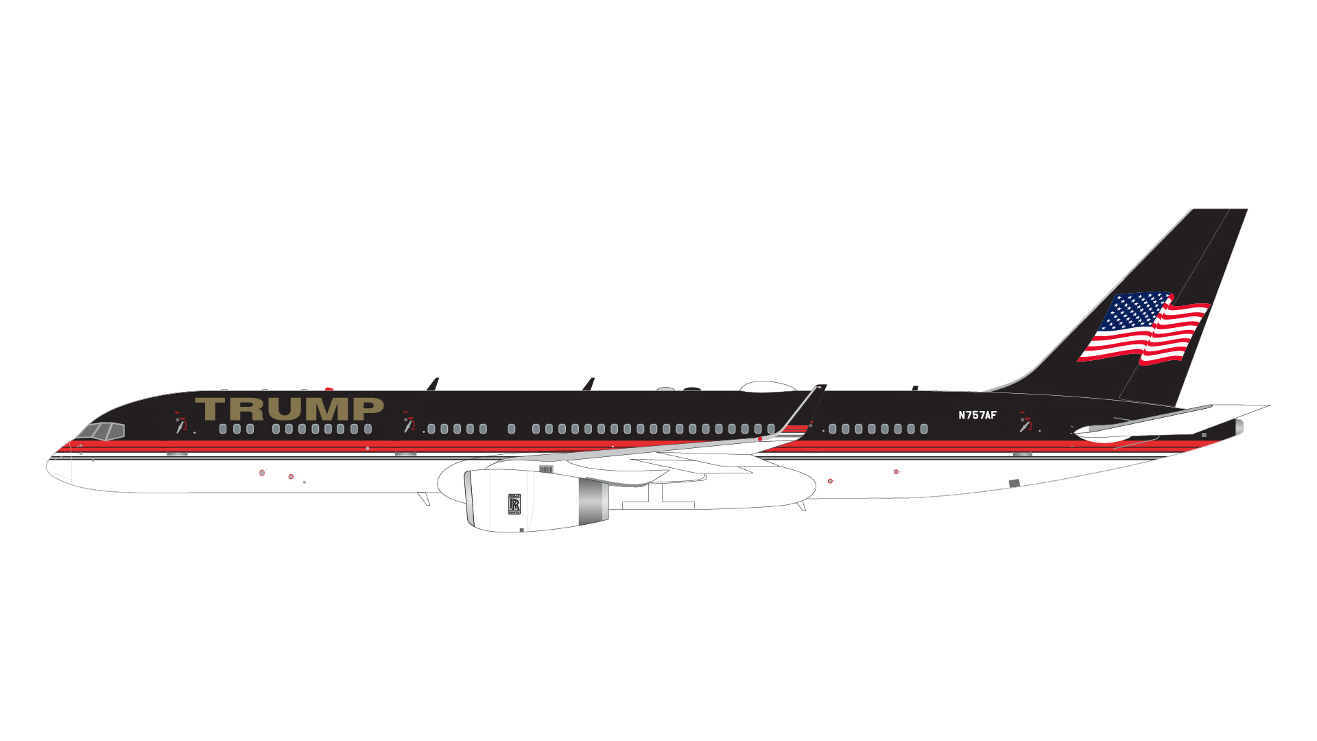 G2TRU1203 GEMINI 200 Trump / トランプジェット B757-200 N757AF  1:200 完売しました。 GEMINI JETS 1:200 Trump-Vance Campaign / トランプ・ヴァンス陣営 757-200 亜鉛ダイキャスト製