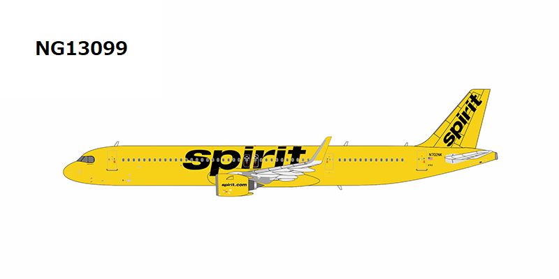 NG13099 NG MODELS Spirit / スピリット航空/スピリッツ航空 The first A321neo for Spirit Airlines A321neo N702NK 1:400 完売しました。 NG MODELS 1:400 Spirit / スピリット航空/スピリッツ航空 A321neo 亜鉛ダイキャスト製