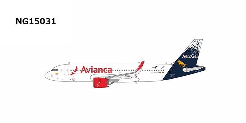 NG15031 NG MODELS AVIANCA / アビアンカ航空 AeroGal Heritage cs A320neo N776AV 1:400 お取り寄せ NG MODELS 1:400 AVIANCA / アビアンカ航空 A320neo 亜鉛ダイキャスト製