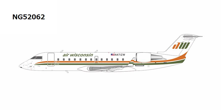 NG52062 NG MODELS Air Wisconsin(United Express)  / エア・ウィスコンシン retro cs CRJ-200LR N471AW 1:200 完売しました。 NG MODELS 1:200 Air Wisconsin / エア・ウィスコンシン CRJ200 亜鉛ダイキャスト製