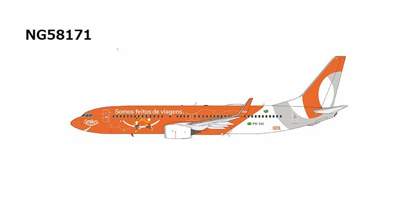NG58171 NG MODELS GOL Linhas Aereas / ゴル航空 smile cs 737-800/w PR-GXI 1:400 お取り寄せ NG MODELS 1:400 GOL Linhas Aereas / ゴル航空 737-800 亜鉛ダイキャスト製