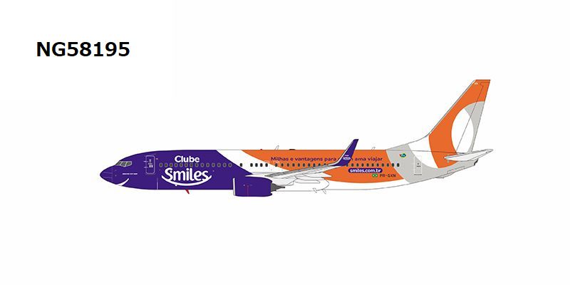 NG58195 NG MODELS GOL Linhas Aereas / ゴル航空 Clube Smiles cs B737-800/w PR-GXN 1:400 お取り寄せ