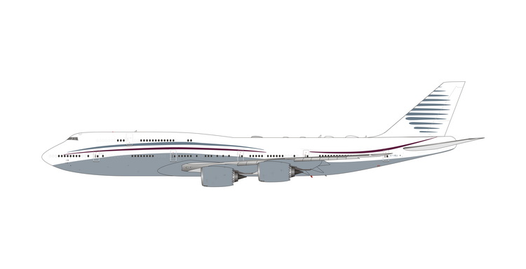 04537 Phoenix Qatar Amiri Flight / カタールアミリフライト カタール政府専用機 B747-8BBJ A7-HBJ 1:400 完売しました。