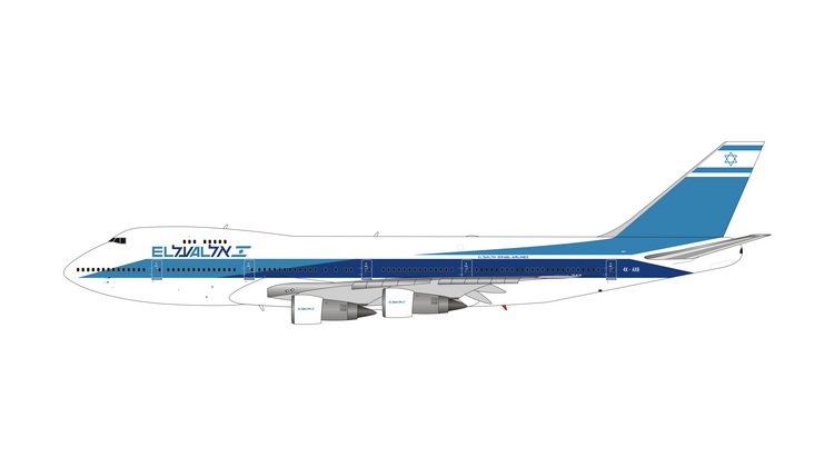 11805 Phoenix ELAL / エル・アル航空/イスラエル B747-200 4X-AXB 1:400