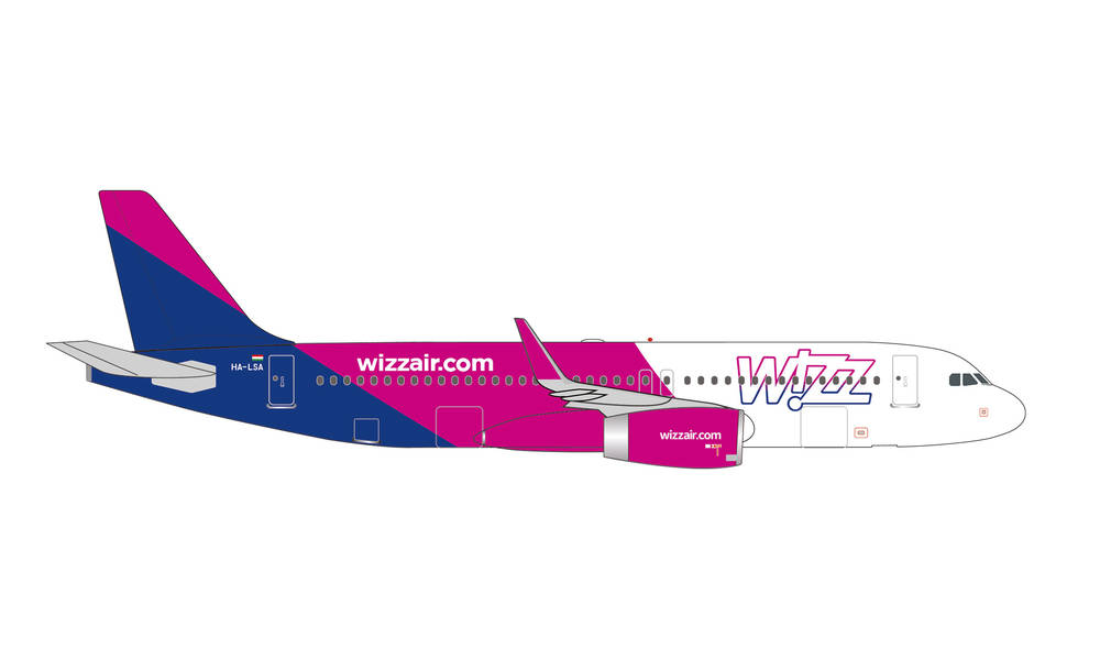 536943 Herpa Wizz Air / ウィズエアー A320 HA-LSA 1:500 完売しました。 Herpa 1:500 Wizz Air / ウィズエアー A320 亜鉛ダイキャスト製