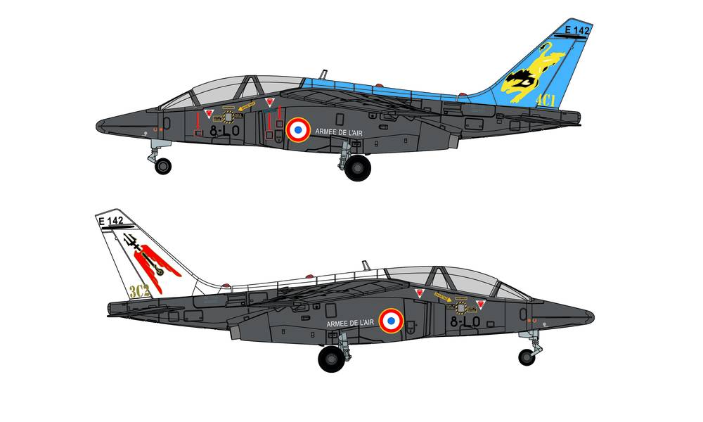 580816 Herpa French Air Force / フランス空軍 Alpha Jet E ETO 01.008 “Saintonge” カゾー空軍基地 E142 / 8-LO 1:72 お取り寄せ Herpa 1:72 French Air Force / フランス空軍 Alpha Jet 亜鉛ダイキャスト製