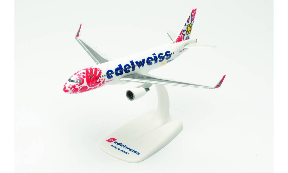 613712 Herpa SNAPFIT Edelweiss Air / エーデルワイス航空 A320 HB-JLT Help Alliance 1:200 予約 Herpa SNAPFIT 1:200 Edelweiss Air / エーデルワイス航空 A320 プラスチック製