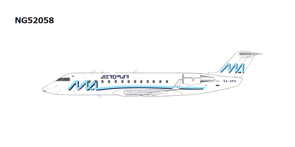NG52058 NG MODELS Aeromar / アエロマール航空 CRJ-200ER XA-UPA 1:200 お取り寄せ NG MODELS 1:200 Aeromar / アエロマール航空 CRJ200 亜鉛ダイキャスト製