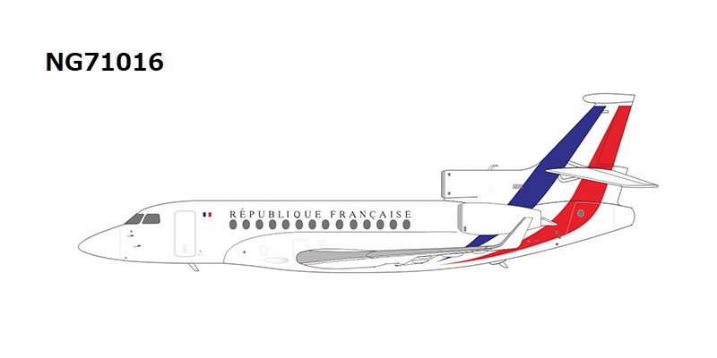 NG71016 NG MODELS French Air Force / フランス空軍 Falcon 7X F-RAFA 1:200 完売しました。 NG MODELS 1:200 French Air Force / フランス空軍 Falcon 7X 亜鉛ダイキャスト製