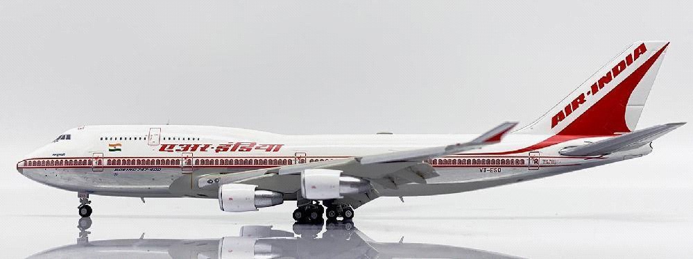 XX40033A JC WING Air India / エア インディア B747-400 VT-ESO Flaps Down 1:400 メーカー完売 JC WING 1:400 Air India / エア インディア 747-400 亜鉛ダイキャスト製