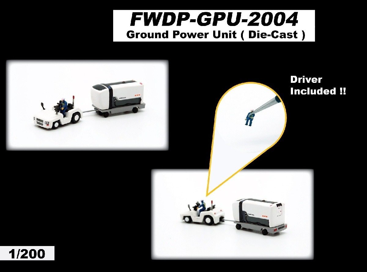 FWDPGP2004 Fantasywings 空港アクセサリー GPU / Ground Power unit Set 1:200 メーカー完売