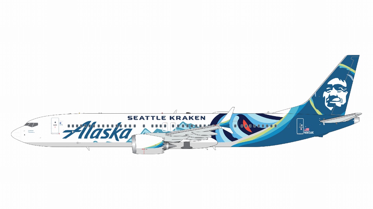 G2ASA1219 GEMINI 200 Alaska Airlines / アラスカ航空 B737 MAX 9 N915AK 
