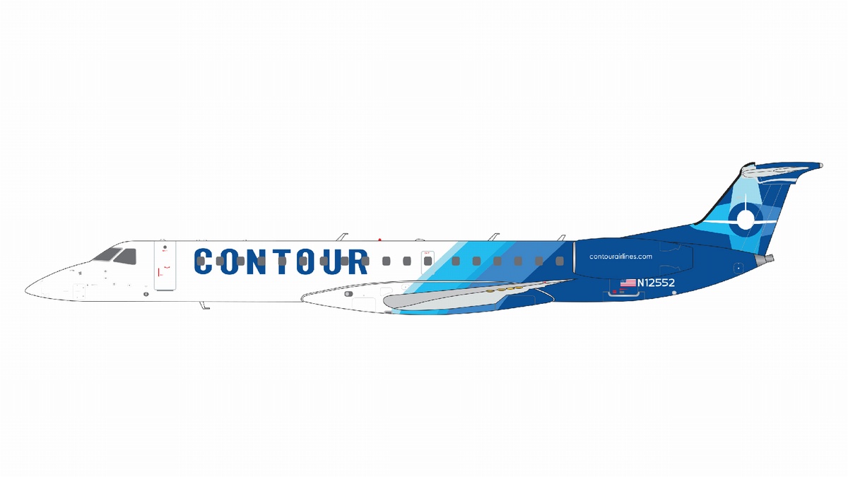 G2VTE1218 GEMINI 200 Contour Airlines / コンツアー・アビエーション ERJ 145LR N12552  1:200 お取り寄せ GEMINI JETS 1:200 Contour Airlines / コンツアー・アビエーション ERJ 145 亜鉛ダイキャスト製