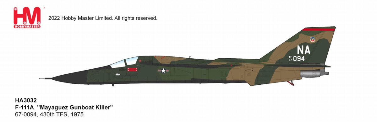 HA3032 HOBBY MASTER U.S. Air Force / アメリカ空軍 F-111A アードバーク ガンボート・キラーw/Mk.84爆弾&Mk.82爆弾 1:72 完売しました。 Hobby Master 1:72 USAF U.S. Air Force / アメリカ空軍 F-111 アードヴァーク 亜鉛ダイキャスト製