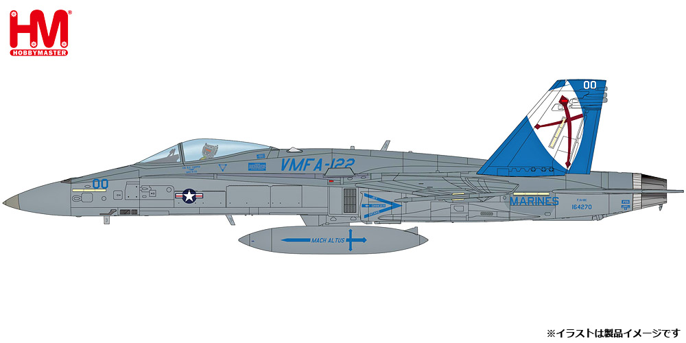 HA3579 HOBBY MASTER U.S. Air Force / アメリカ空軍 F/A-18C ホーネット VMFA-122 クルセイダーズ 岩国基地 2016 1:72 完売しました。 Hobby Master 1:72 USAF U.S. Air Force / アメリカ空軍 F/A-18 ホーネット 亜鉛ダイキャスト製