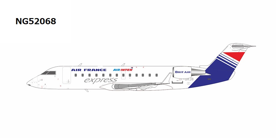 NG52068 NG MODELS Air France / Air Inter / Express (Brit Air)  / エールフランス / エアインター / エクスプレス (ブリットエアー) CRJ-100ER F-GRJB 1:200 お取り寄せ NG MODELS 1:200 Air Inter / エールアンテール / エアインター CRJ100 亜鉛ダイキャスト製