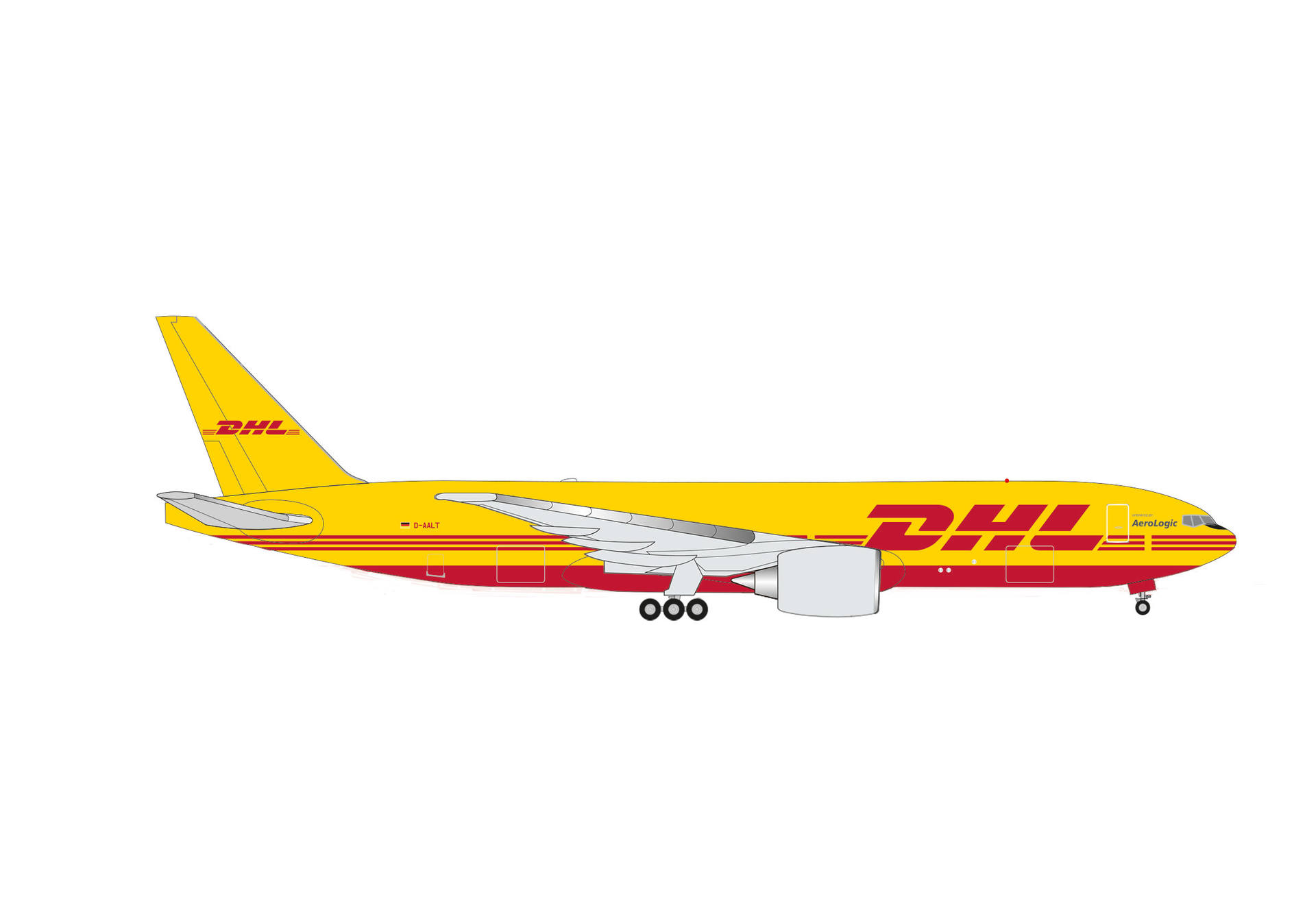537032 Herpa DHL / ディーエイチエル B777F D-AALT 1:500 完売しました。