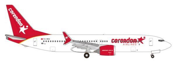 537124 Herpa Corendon Airlines / コレンドン航空 B737 Max8 TC-MKS 1:500 完売しました。 Herpa 1:500 Corendon Airlines / コレンドン航空 737 MAX8 亜鉛ダイキャスト製