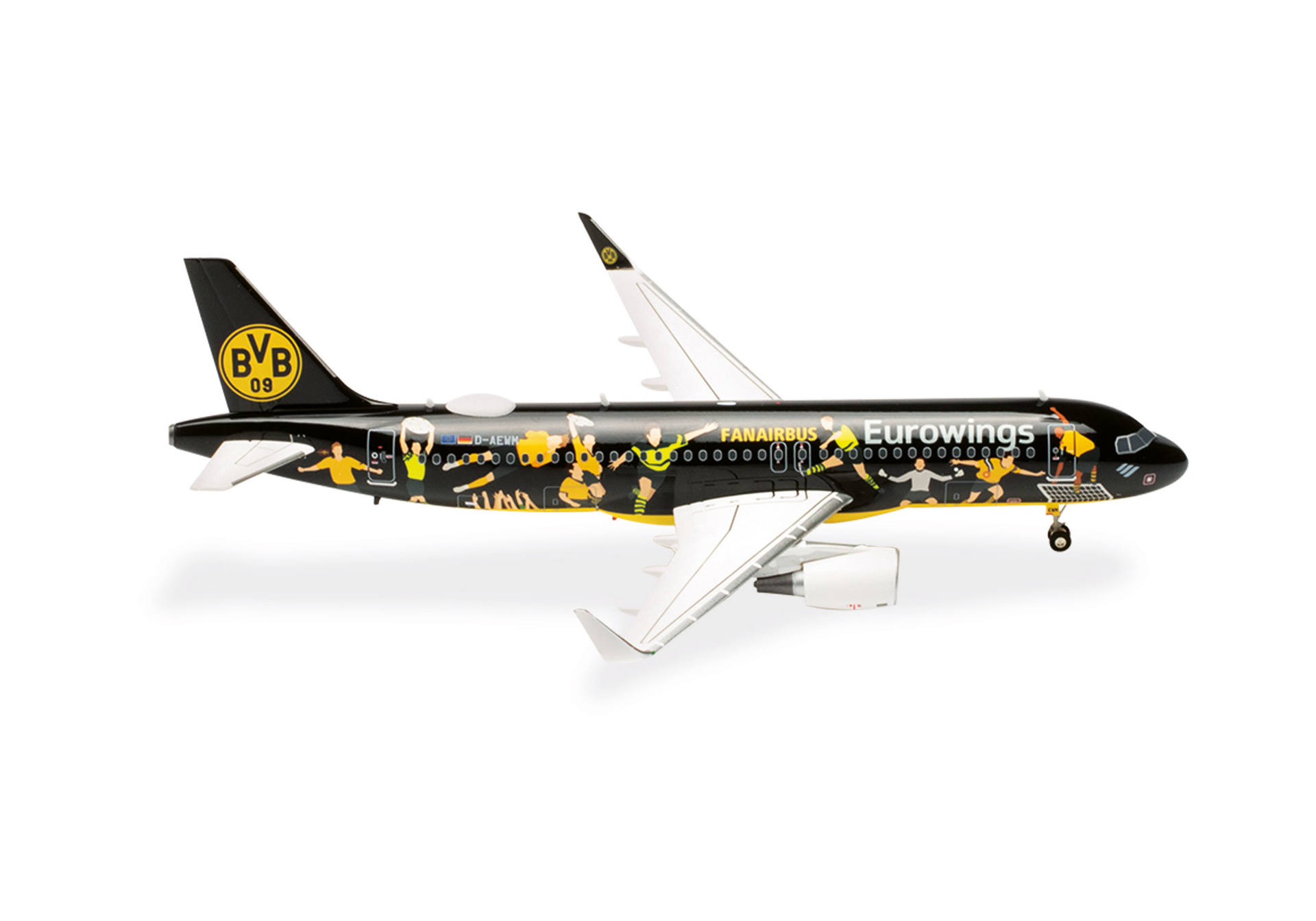 572750 Herpa Eurowings / ユーロウイングス A320 D-AEWM BVB Fanairbus 1:200 予約
