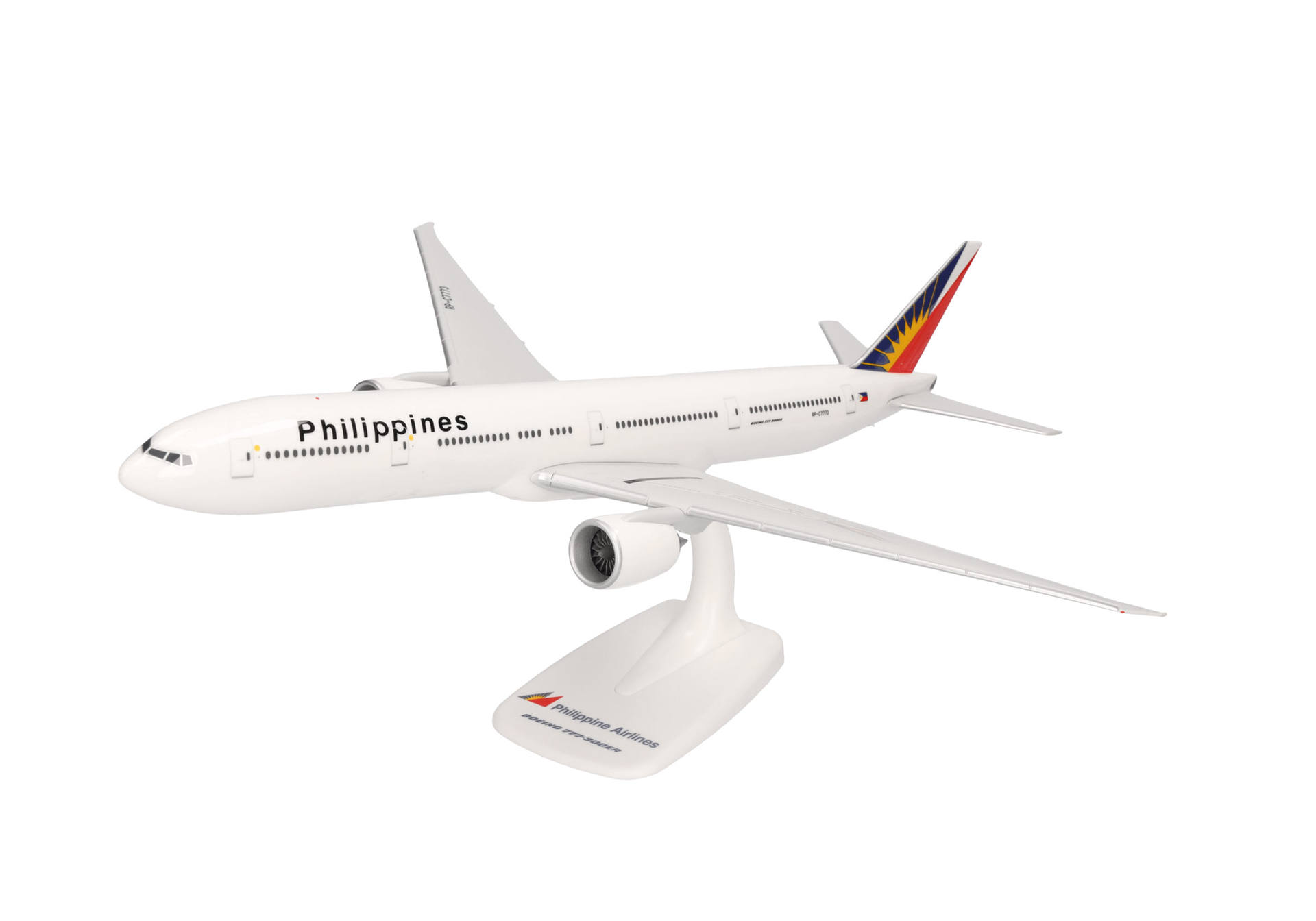 613873 Herpa SNAPFIT Philippine Airlines / フィリピン航空 B777-300ER RP-C7773 1:200 予約 Herpa SNAPFIT 1:200 Philippine Airlines / フィリピン航空 777-300 プラスチック製