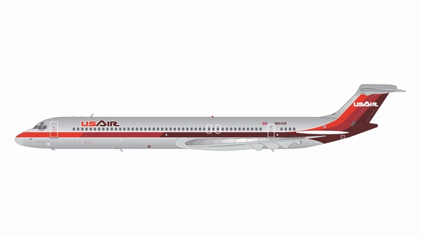 G2USA471 GEMINI 200 USAir / USエアー MD-82 N824US 1980s livery: triple red/polished 1:200 完売しました。