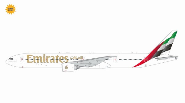 GJUAE2219F GEMINI JETS Emirates / エミレーツ航空 new livery, flaps down B777-300ER A6-ENV 1:400 完売しました。