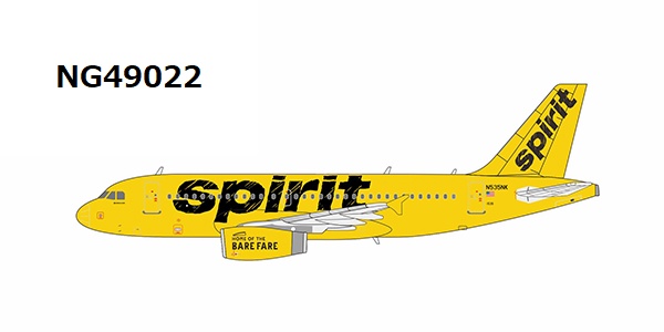 NG49022 NG MODELS Spirit / スピリット航空/スピリッツ航空 A319-100 N535NK 1:400 お取り寄せ NG MODELS 1:400 Spirit / スピリット航空/スピリッツ航空 A319 亜鉛ダイキャスト製