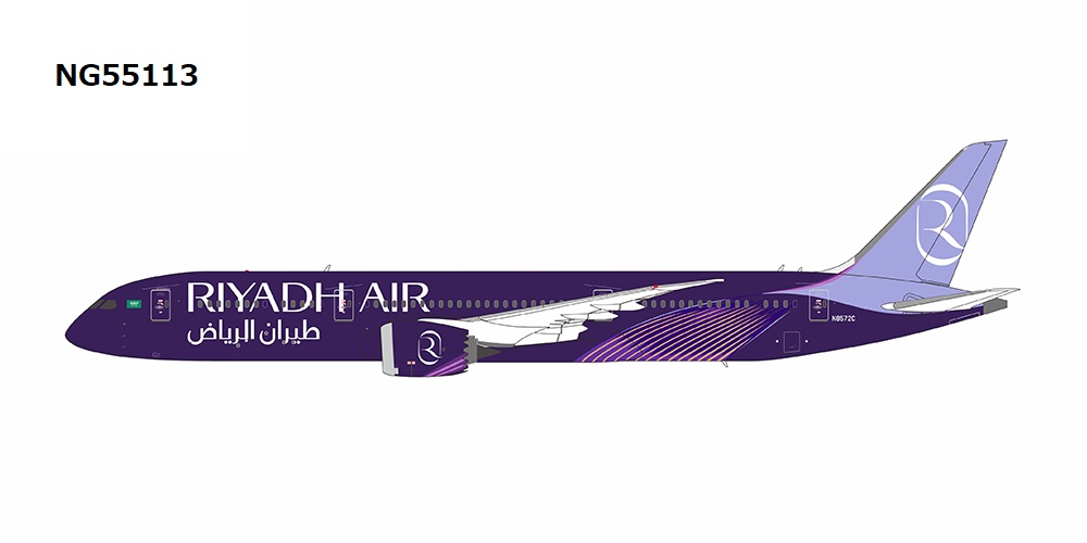 NG55113 NG MODELS Riyadh Air / リヤド航空 B787-9 N8572C 1:400 完売しました。 NG MODELS 1:400 Riyadh Air / リヤド航空 787-9 亜鉛ダイキャスト製