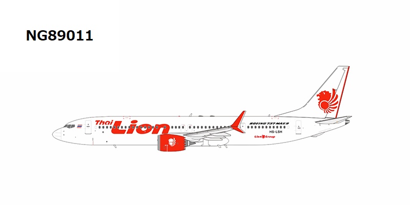NG89011 NG MODELS Thai Lion Air / タイ・ライオン・エア B737 MAX 9 HS-LSH 1:400 完売しました NG MODELS 1:400 Thai Lion Air / タイ・ライオン・エア 737 MAX9 亜鉛ダイキャスト製