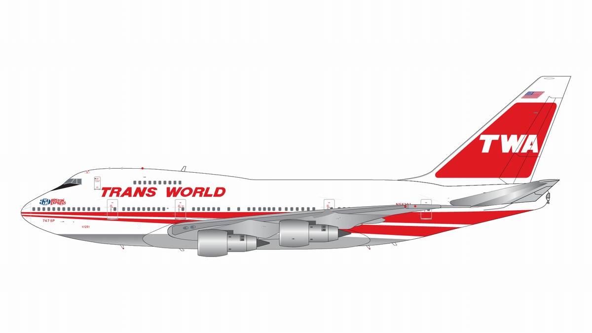 G2TWA1159 GEMINI 200 TWA Trans World Airlines / トランス・ワールド航空 B747SP N58201 