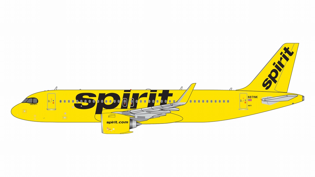 GJNKS2201 GEMINI JETS Spirit / スピリット航空/スピリッツ航空 new livery A320neo N971NK 1:400 メーカー完売 GEMINI JETS 1:400 Spirit / スピリット航空/スピリッツ航空 A320neo 亜鉛ダイキャスト製