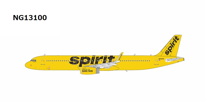 NG13100 NG MODELS Spirit / スピリット航空/スピリッツ航空 A321-200w N660NK 1:400 メーカー完売 NG MODELS 1:400 Spirit / スピリット航空/スピリッツ航空 A321 亜鉛ダイキャスト製