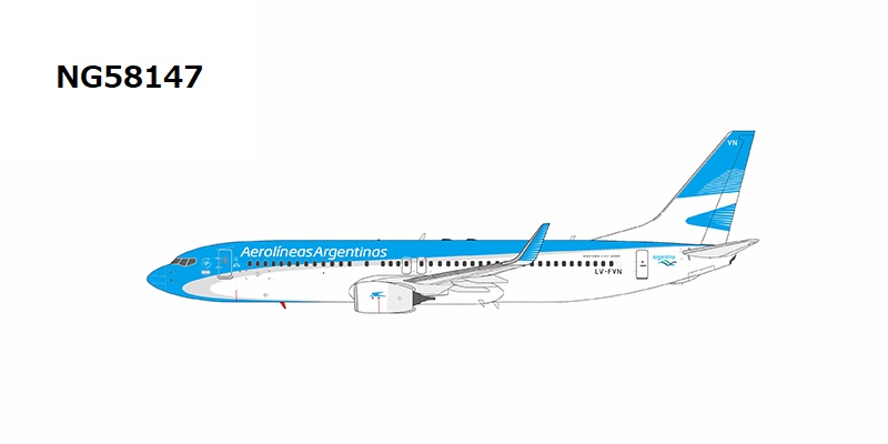NG58147 NG MODELS Aerolineas Argentinas / アルゼンチン航空 B737-800W LV-FVN 1:400 完売しました。 NG MODELS 1:400 Aerolineas Argentinas / アルゼンチン航空 737-800 亜鉛ダイキャスト製