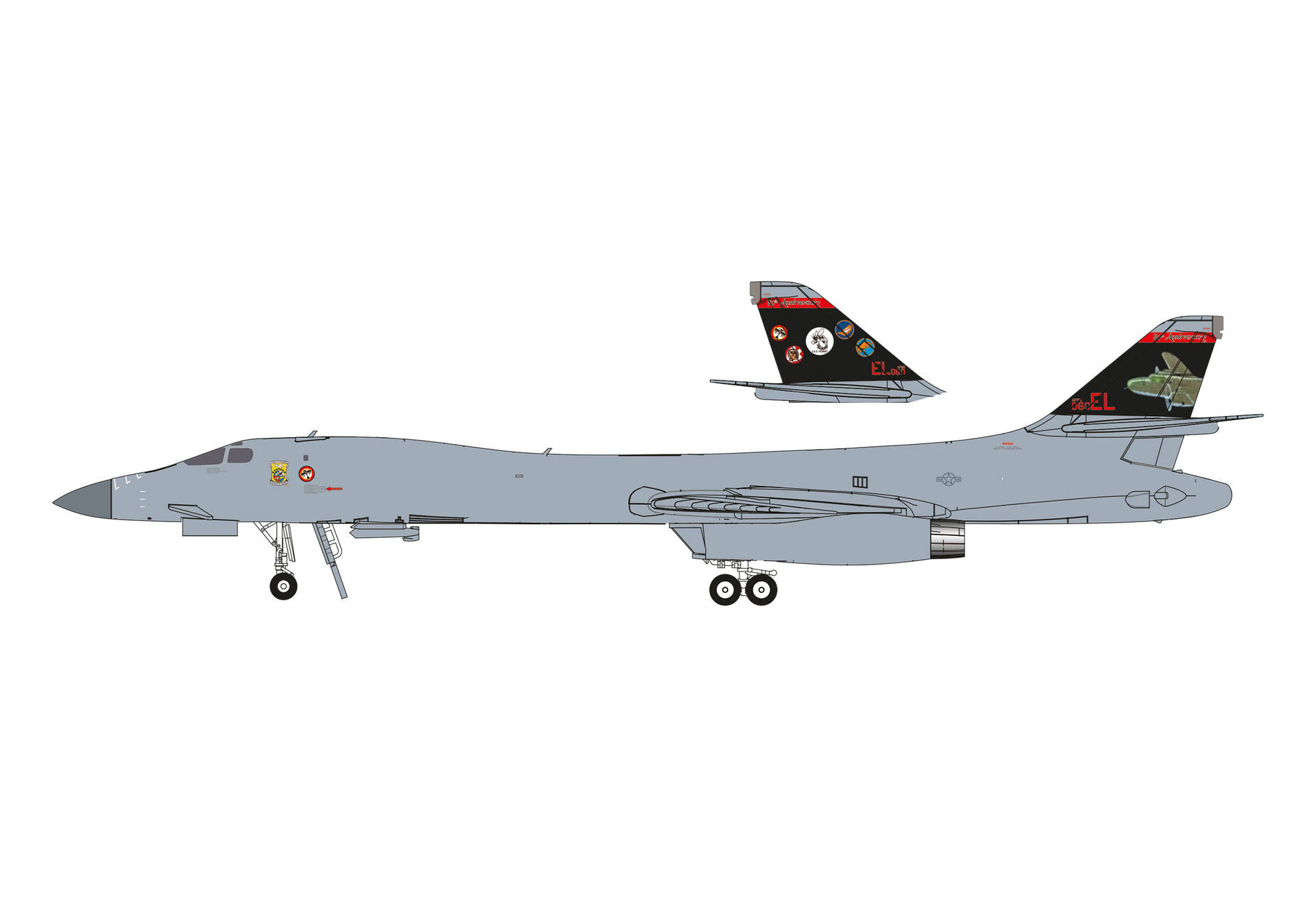 572903 Herpa U.S. Air Force / アメリカ空軍 B-1B 85-0060 (34th BS) 28th BW Doolittle Raid 80th Anniversary 1:200 完売しました。