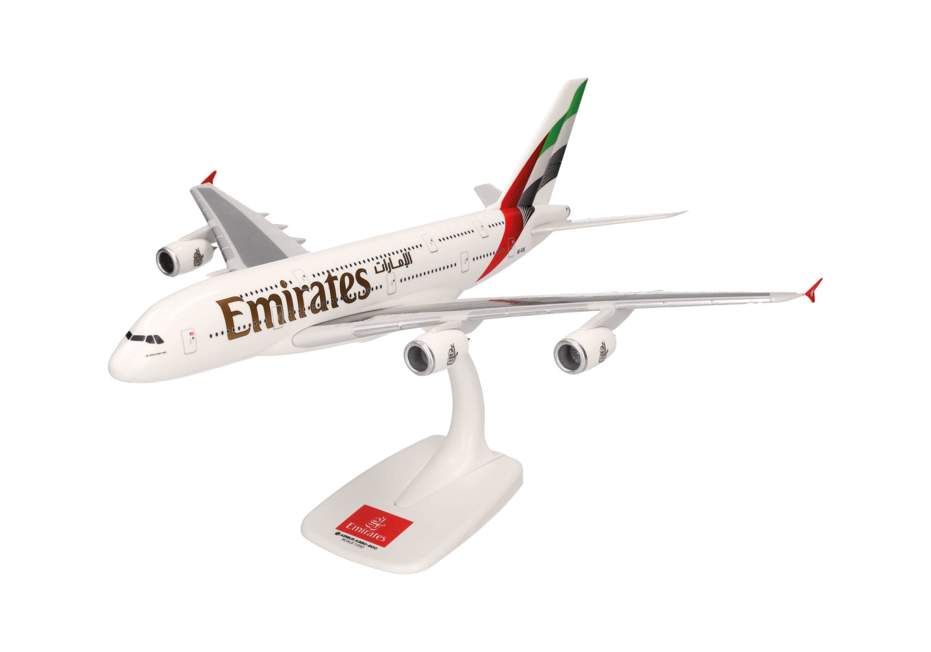 614054 Herpa SNAPFIT Emirates / エミレーツ航空 A380 A6-EOE 2023年新塗装 1:250 予約
