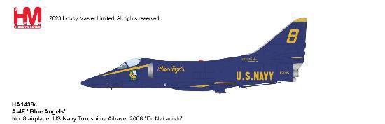 HA1438C HOBBY MASTER US NAVY / アメリカ海軍 A-4F スカイホーク ブルーエンジェルス Tokushima 2008 1:72 完売しました。 Hobby Master 1:72 US NAVY / アメリカ海軍 A-4 スカイホーク 亜鉛ダイキャスト製