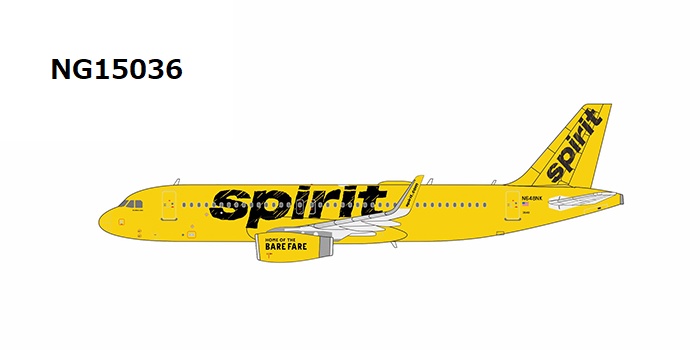 NG15036 NG MODELS Spirit / スピリット航空/スピリッツ航空 A320-200/w N648NK 1:400 お取り寄せ NG MODELS 1:400 Spirit / スピリット航空/スピリッツ航空 A320 亜鉛ダイキャスト製