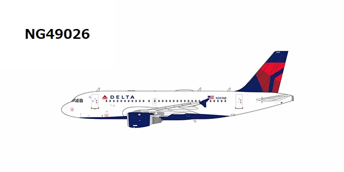 NG49026 NG MODELS Delta Air Lines / デルタ航空 A319-100 N301NB 1:400 お取り寄せ NG MODELS 1:400 Delta Air Lines / デルタ航空 A319 亜鉛ダイキャスト製