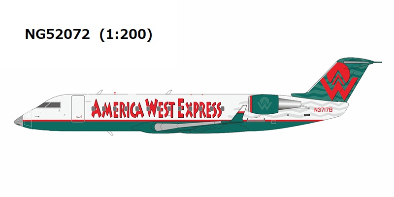 NG52072 NG MODELS America West Express / アメリカウエストエクスプレス (Mesa Airlines) big titles CRJ-200LR N37178 1:200 お取り寄せ NG MODELS 1:200 America West Express / アメリカウエストエクスプレス CRJ200 亜鉛ダイキャスト製