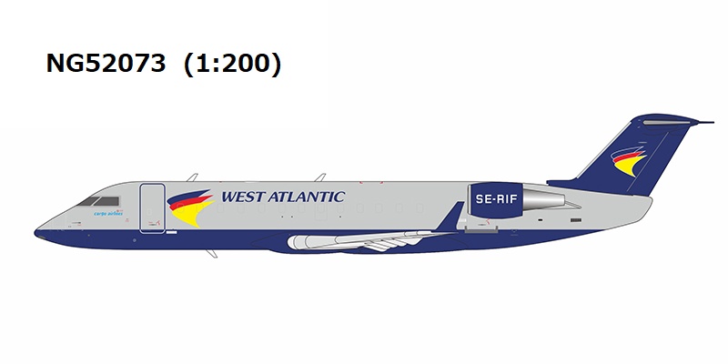 NG52073 NG MODELS West Atlantic Cargo Airlines / ウエストアトランティクカーゴ (West Air Sweden)  CRJ-200LR SE-RIF 1:200 お取り寄せ NG MODELS 1:200 West Atlantic Cargo Airlines / ウエストアトランティクカーゴ CRJ200 亜鉛ダイキャスト製