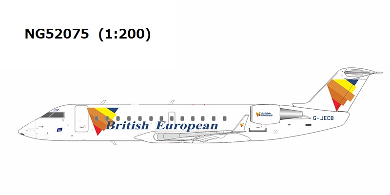 NG52075 NG MODELS BEA / 英国欧州航空 British European Airways CRJ-200ER G-JECB 1:200 お取り寄せ NG MODELS 1:200 BEA / 英国欧州航空 CRJ200 亜鉛ダイキャスト製