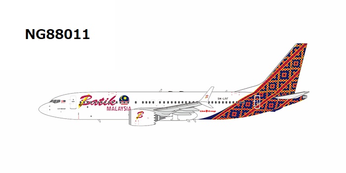 NG88011 NG MODELS Batik Air Malaysia / バティック・エア・マレーシア  (Malindo Air) B737 MAX8 9M-LRF 1:400 完売しました。 NG MODELS 1:400 Batik Air Malaysia / バティック・エア・マレーシア 737 MAX8 亜鉛ダイキャスト製