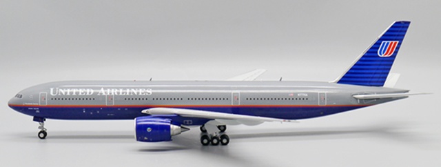 XX20155 JC WING United Airlines / ユナイテッド航空 First Commercial Flight of 777 B777-200 N777UA  スタンド付 1:200 完売しました。 JC WING 1:200 United Airlines / ユナイテッド航空 777-200 亜鉛ダイキャスト製