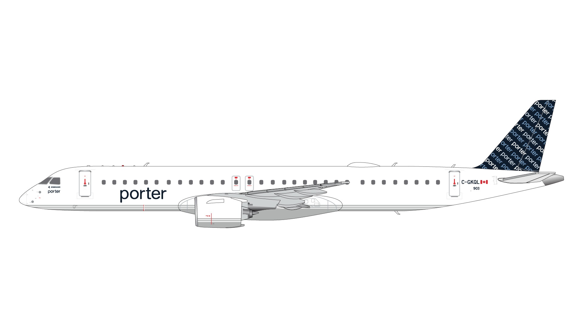 G2POE1230 GEMINI 200 PORTER / ポーター航空 E195-E2 C-GKQL  1:200 完売しました。