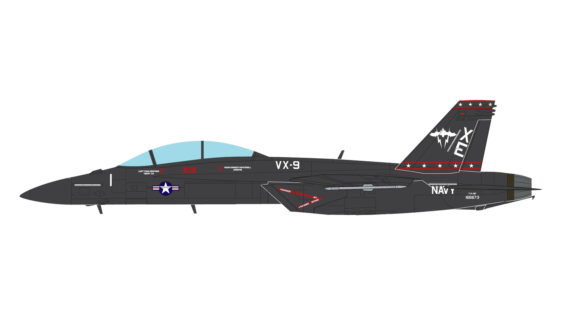 GAUSN10004 Gemini Aces U.S. Air Force / アメリカ空軍 F/A-18E Super Hornet  VX-9 