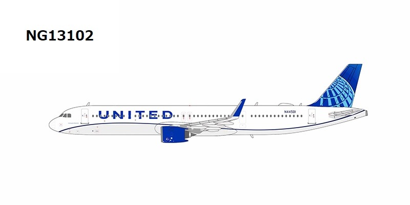NG13102 NG MODELS United Airlines / ユナイテッド航空 A321neo N44501 1:400 完売しました。 NG MODELS 1:400 United Airlines / ユナイテッド航空 A321neo 亜鉛ダイキャスト製