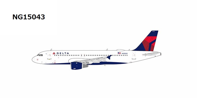 NG15043 NG MODELS Delta Air Lines / デルタ航空 A320-200 N320US 1:400 お取り寄せ NG MODELS 1:400 Delta Air Lines / デルタ航空 A320 亜鉛ダイキャスト製