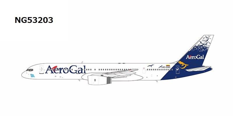 NG53203 NG MODELS AeroGal Aerolíneas Galapagos / アエロガル B757-200 HC-CHC 1:400 お取り寄せ NG MODELS 1:400 AeroGal Aerolíneas Galapagos / アエロガル 757-200 亜鉛ダイキャスト製