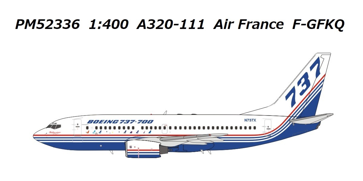 PM52334 Panda Models Boeing / ボーイングカラー B737-7H4 N737X 1:400 お取り寄せ Panda Models 1:400 Boeing / ボーイングカラー 737-700 亜鉛ダイキャスト製